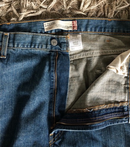 Jeans Levi's 569 Talla 42x30 Rectos Clásicos Sueltos Rectos Azul #A12 - Imagen 4 de 9