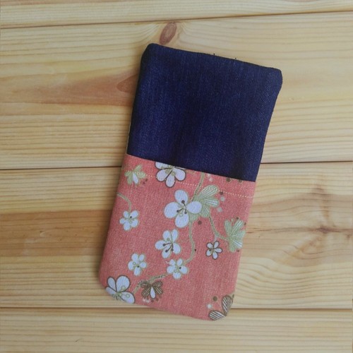 FOR ONEPLUS 3 / 6 / 7 HANDMADE PHONE CASE FABRIC AND SMALL POCKET FLOWERS - Picture 2 of 6