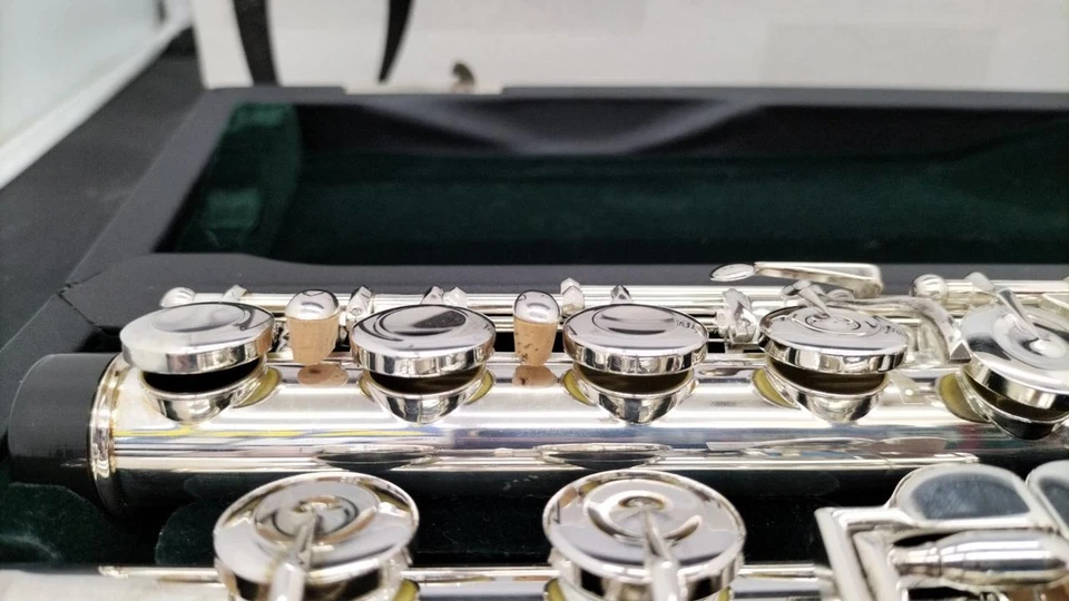 Pearl PF-665E Flauto E-meccanismo placcato argento usato con custodia rigida - Immagine 4 di 4