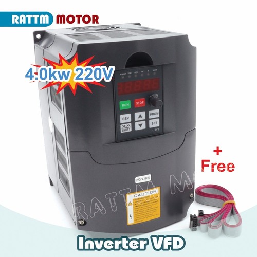 Motor de husillo cuadrado de 220 V refrigerado por aire 4KW ER25 + inversor VFD kit de molino de enrutador CNC - Imagen 10 de 12