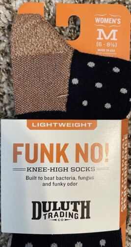 Duluth Trading Company Funk No! Knee-High Socks Womens Medium (6 - 8 1/2) - Picture 2 of 4