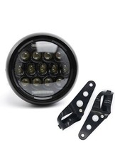 FARO LED MOTO CALOTTA ANGEL EYES CAFÉ RACER NOIR POUR HARLEY DAVIDSON DUCATI