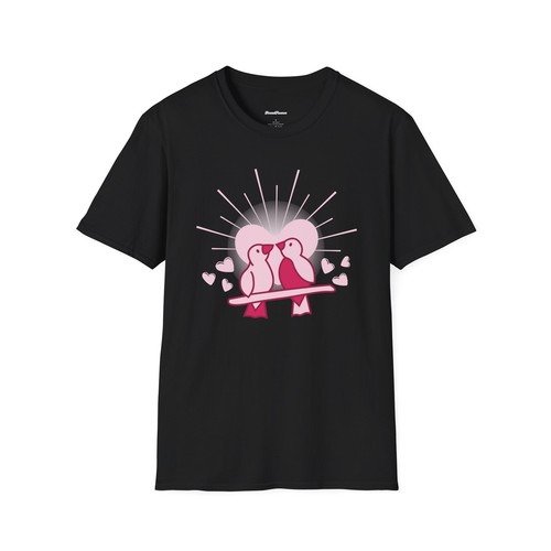 Bird Heart Valentine's Day T-Shirt, Love Bird Tee, Sweet Graphic Tshirt, Couples - 第 14/65 張圖片