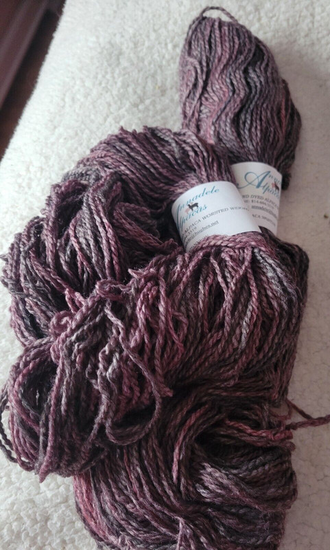 Annandale Alpacas Hand Dyed Yarn, 2 skeins NEW, Worsted