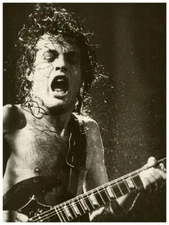 AC/DC - POSTER - Angus Young Gibson SG Guitar wall art - AMAZING IMAGE