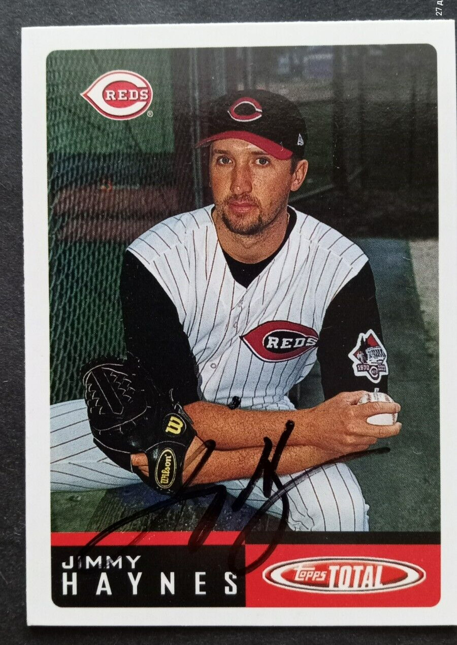 2002 Topps (Total) SIGNED: Jimmy Haynes, REDS #272