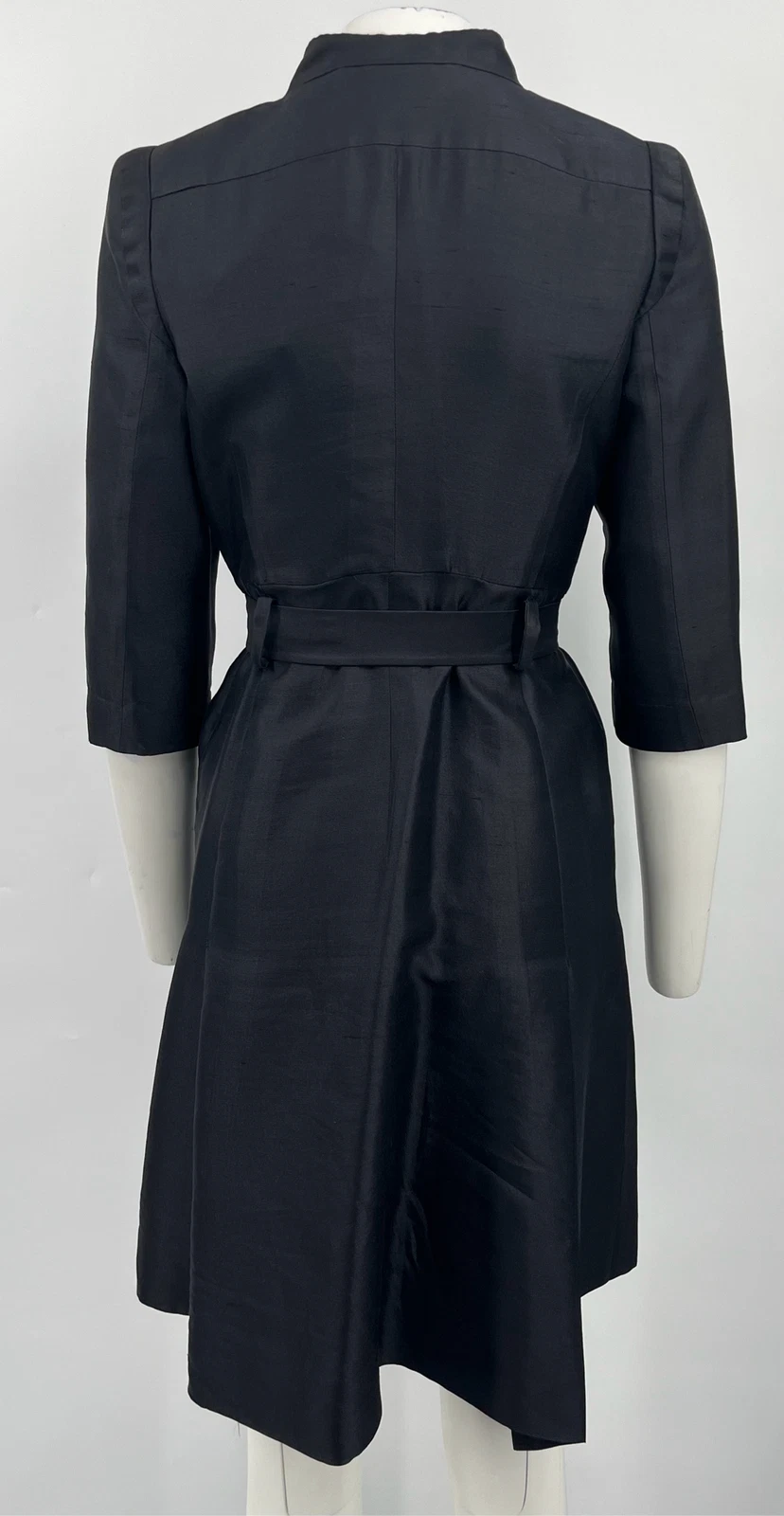 Abito giacca Celine vintage ALTRD nero manica 3 4 con spalline tg 40