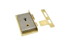 Armoire Wardrobe Furniture Half Mortise Lock Replica Antique Cabinet Lock Brass 