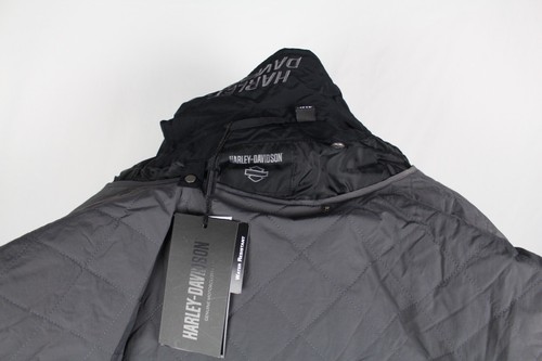 Harley Davidson Men's Garage Jacket Reflective Removable Vest Black 97421 - Picture 11 of 11