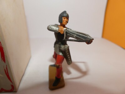 Figurine Starlux Moyen Âge 6005 - Arbalétrier, Boîte D'origine, Plastique Peint