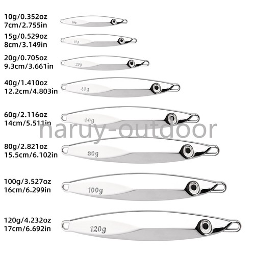 5 pz maschere metalliche esche da pesca acqua salata maschere verticali lente per basso tonno salmone - Foto 3 di 6