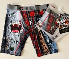 Lot of 2 Ethika Men's Underwear Boxer Brief The Staple Fit Bruiser Size XL