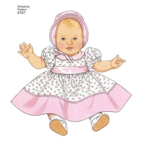 SIMPLICITY 4707 DOLLS CLOTHES FOR 18" DOLL Sewing Pattern 10 Designs - Picture 9 of 10
