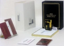 New S.T. Dupont Gas Lighter Black Gold Line 2 FIFA WORLDCUP with box