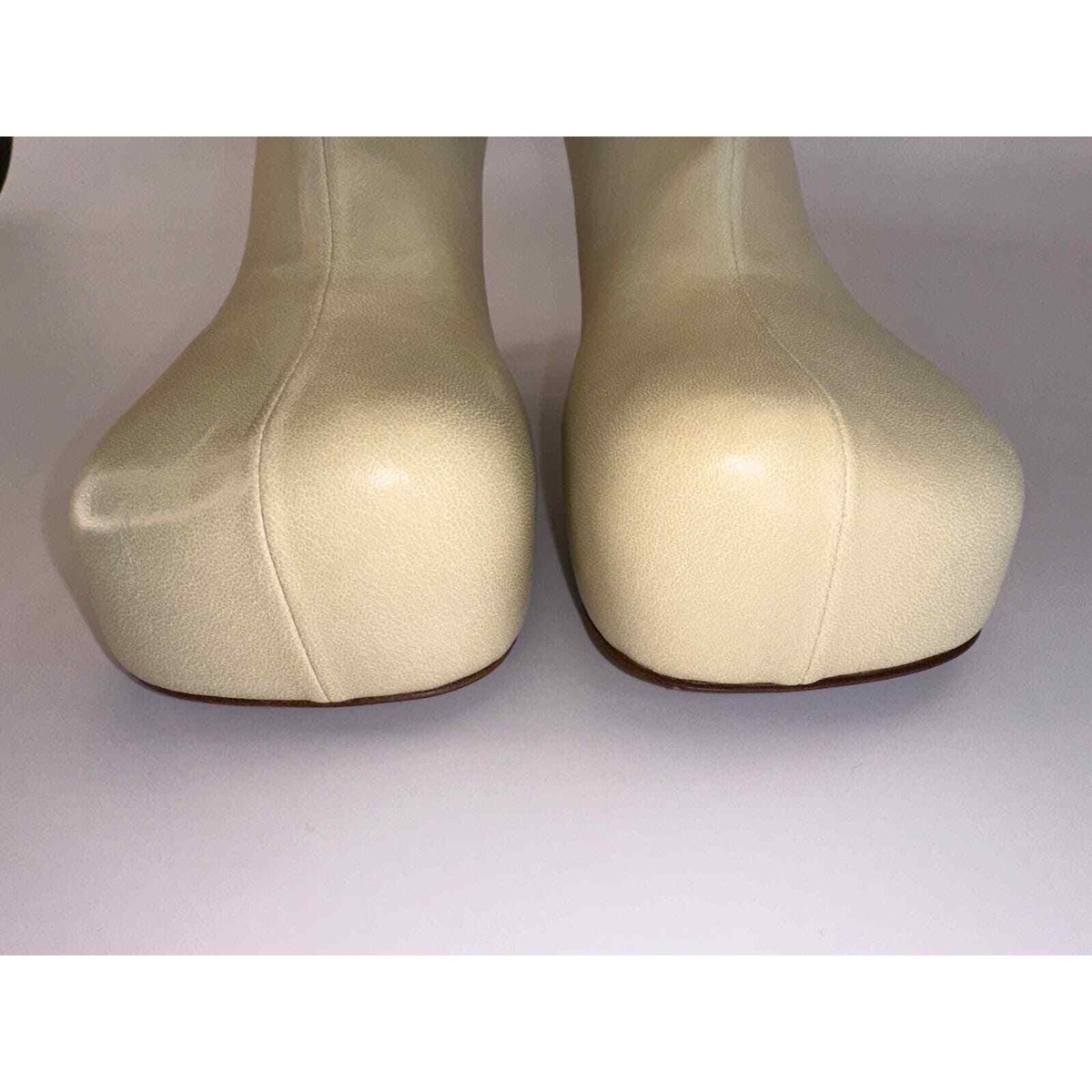 Bottega Veneta Nappa Leather BV Bold Platform Square Toe
