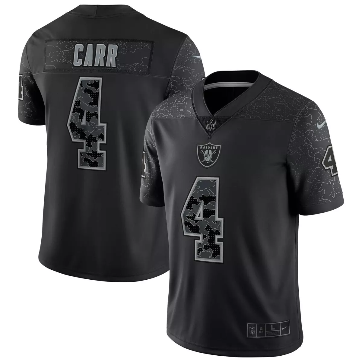 Nike Las Vegas Raiders No4 Derek Carr Green Youth Stitched NFL Limited 2015 Salute to Service Jersey