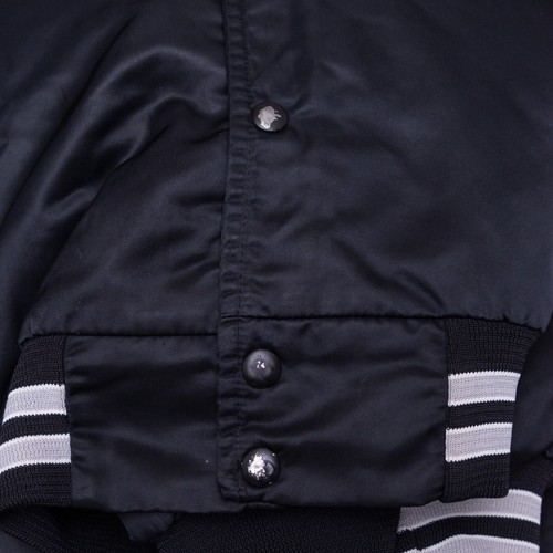 Chaqueta Bomber Vintage San Antonio Spurs Línea Tiza Satén Starter Años 80 Grande RARA - Imagen 8 de 10