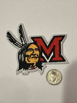 MIAMI REDHAWKS MIAMI OF OHIO ナイロンピステ Miami of Ohio Redskins Redhawks Vintage RARE NCAA Embroidered Iron
