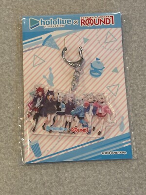 Hololive Production x Round 1 USA Collab Exclusive Limited Keychain Mini Style