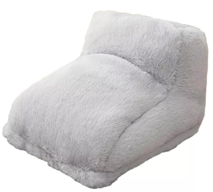 Alfombra de calentamiento de pies de felpa suave de invierno - desmontable, acogedora para uso en el hogar y la oficina