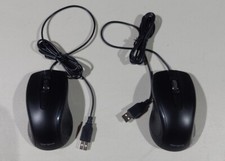  Set of 2 Targus Optical Wired Mouse Black Model AMU660 Brand New Open Box Nice 