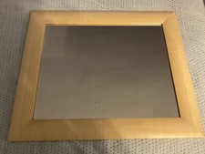 A Light Wood Framed Wall Hanging Mirror, 63 cm x 53 cm