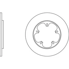 Apec Blue Brake Disc - Rear SDK6865 Fits Ford Transit - OE Specification