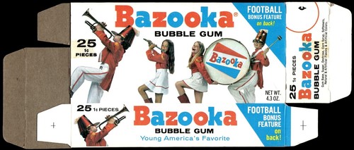 1971 Topps Bazooka Football Flat Boxes Set of 7 and CHOOSE 3 Cards per Box READ! - Picture 99 of 241