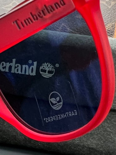 NEW Timberland Red Polarized Sunglasses Earth Keepers TB9181 53 19 145 With Case - Picture 7 of 11