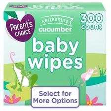 Parent's Choice Cucumber Scent Baby Wipes, 300 Count (Select for More Options)