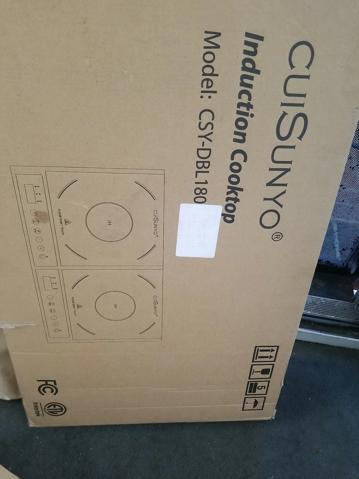 CUISUNYO Dual Induction Cooktop, 1800W Power Sharing Electric Stove-free shippin