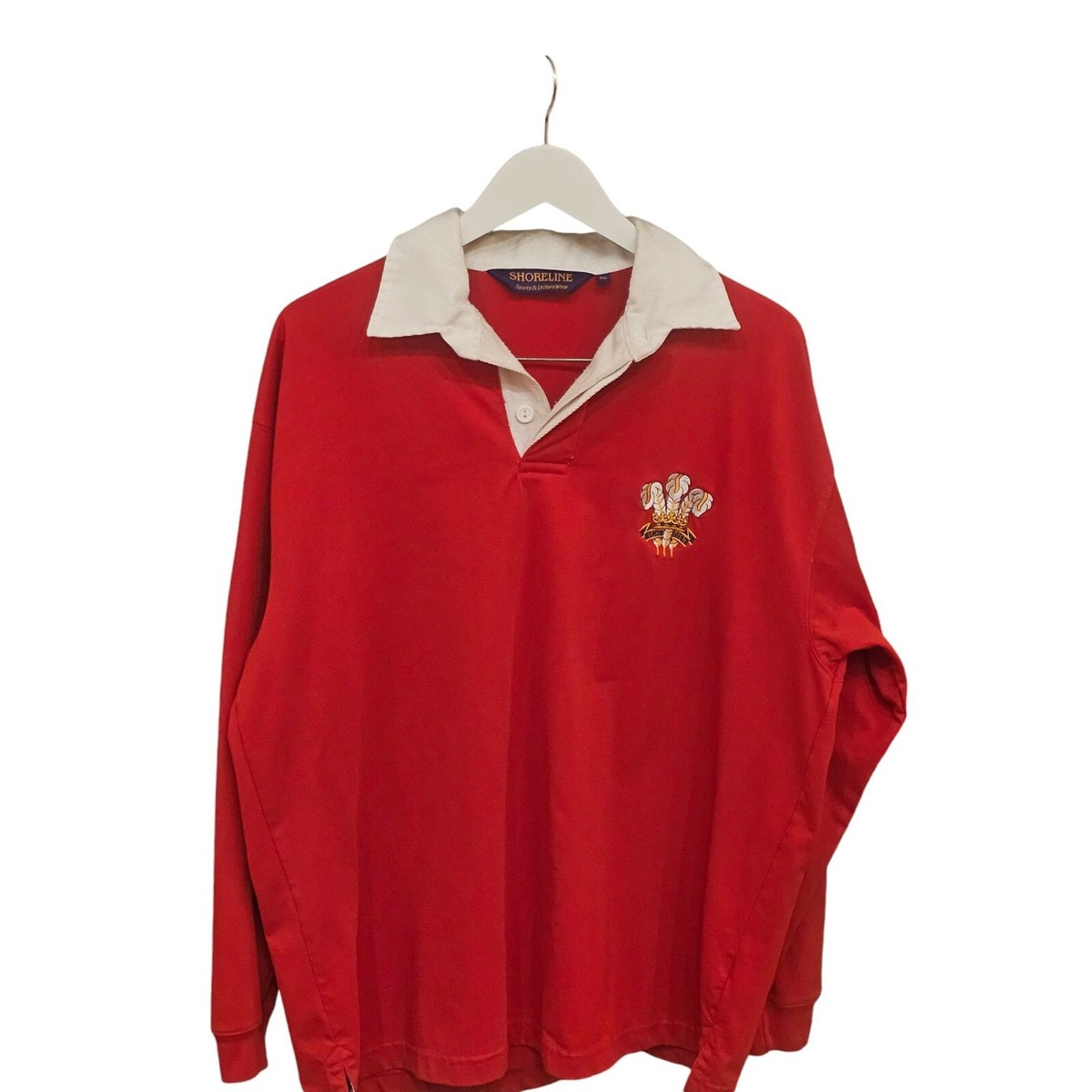 ビンテージ◇ラガーシャツ　Wales Rugby WRU リーボック　赤　レッド ビンテージ◇ラガーシャツ Wales Rugby WRU リーボック 赤