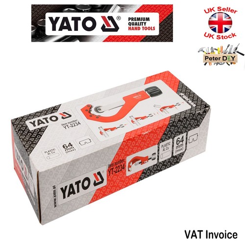 Yato PVC Plastic Copper Al PIPE CUTTER Quick Adjustment 14-63mm (0.5-2.5") - Picture 4 of 4