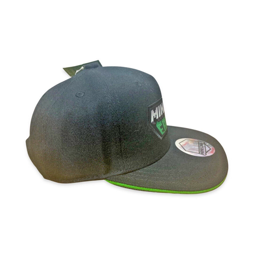 Minecreaft Minecon Earth Adjustable Cap Hat Flat-bill Black/green Jinx Teen - Picture 4 of 7
