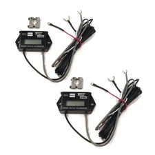 (2 Pack) Diesel Engine Tiny-Tach Hour Meter Tachometer w/ 6mm Transducer DTL-6