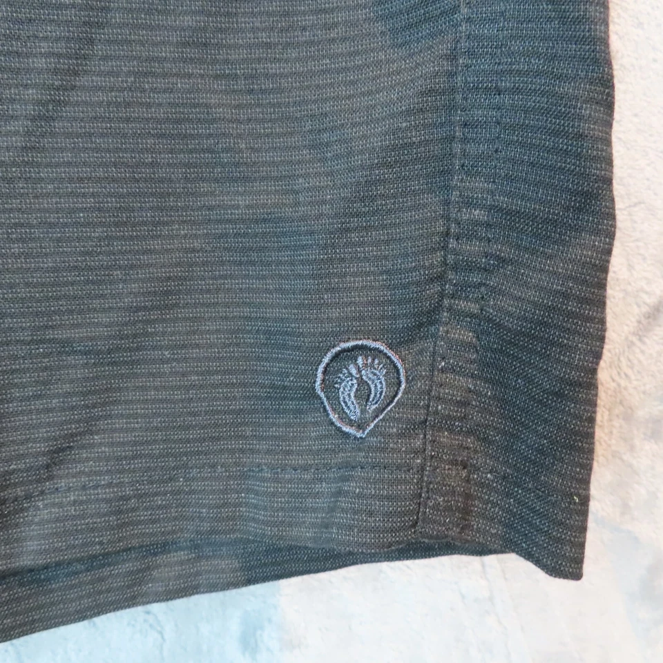 Pantalones Cortos HANG TEN Para Hombre 34 Negro Gris Rayas Playa Surf 10" Entrepierna Cintura 35.5" Foto 3 de 4