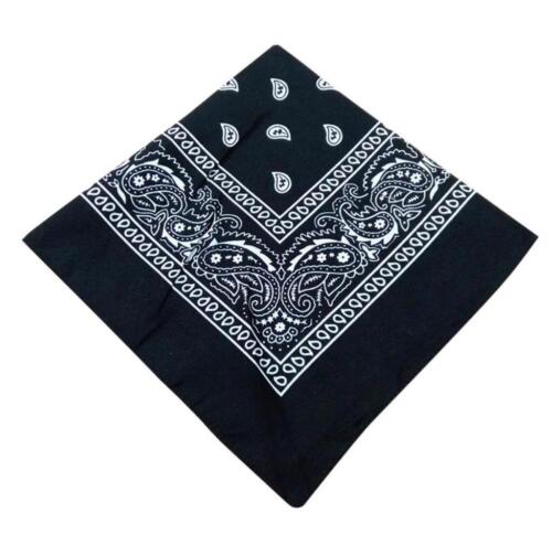 BUFANDA DE CABEZA DE CUELLO BANDANA CACHEMIRA 100% ALGODÓN UNISEX COLORES/PATRONES MIXTOS - Imagen 5 de 22
