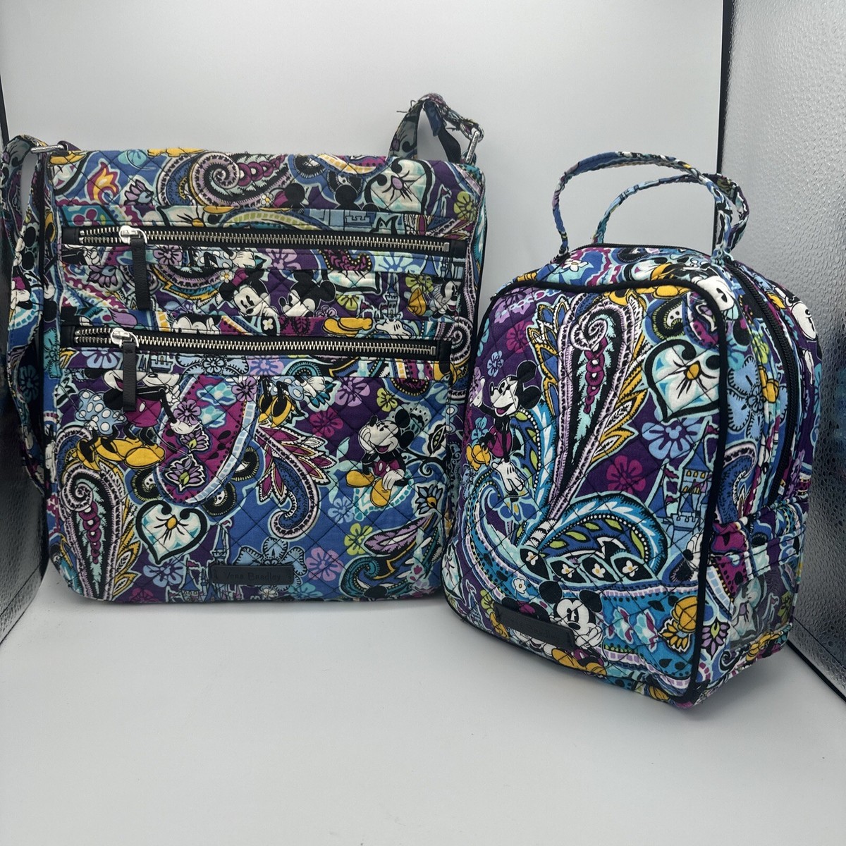 Vera Bradley x Disney Triple Zip Crossbody Mickey Minnie Paisley Vera Bradley Triple Zip Hipster Crossbody Purse Disney  main image 2