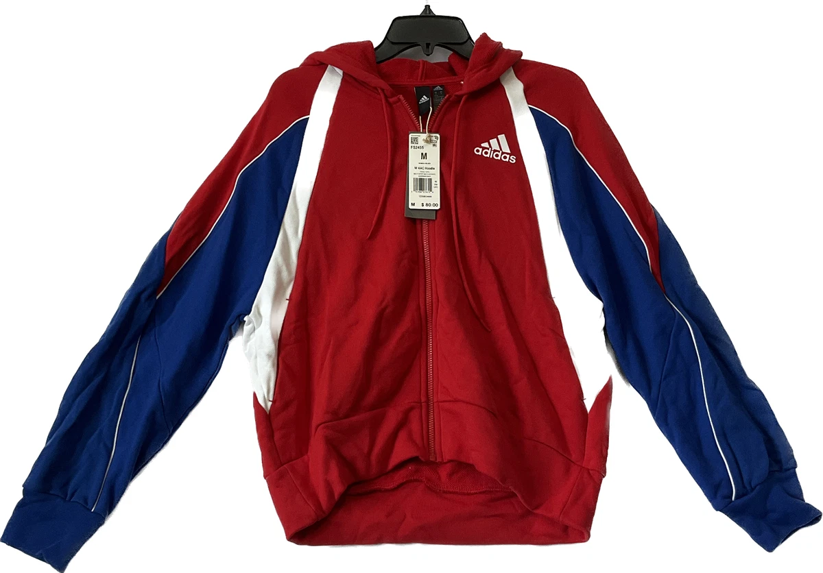 Red white adidas hoodie 2025
