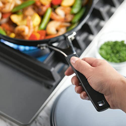 KitchenAid hart eloxiert antihaftbeschichtetes Kochgeschirr/Töpfe und Pfannen Set, 10 Stück, matt bl - Bild 5 von 11