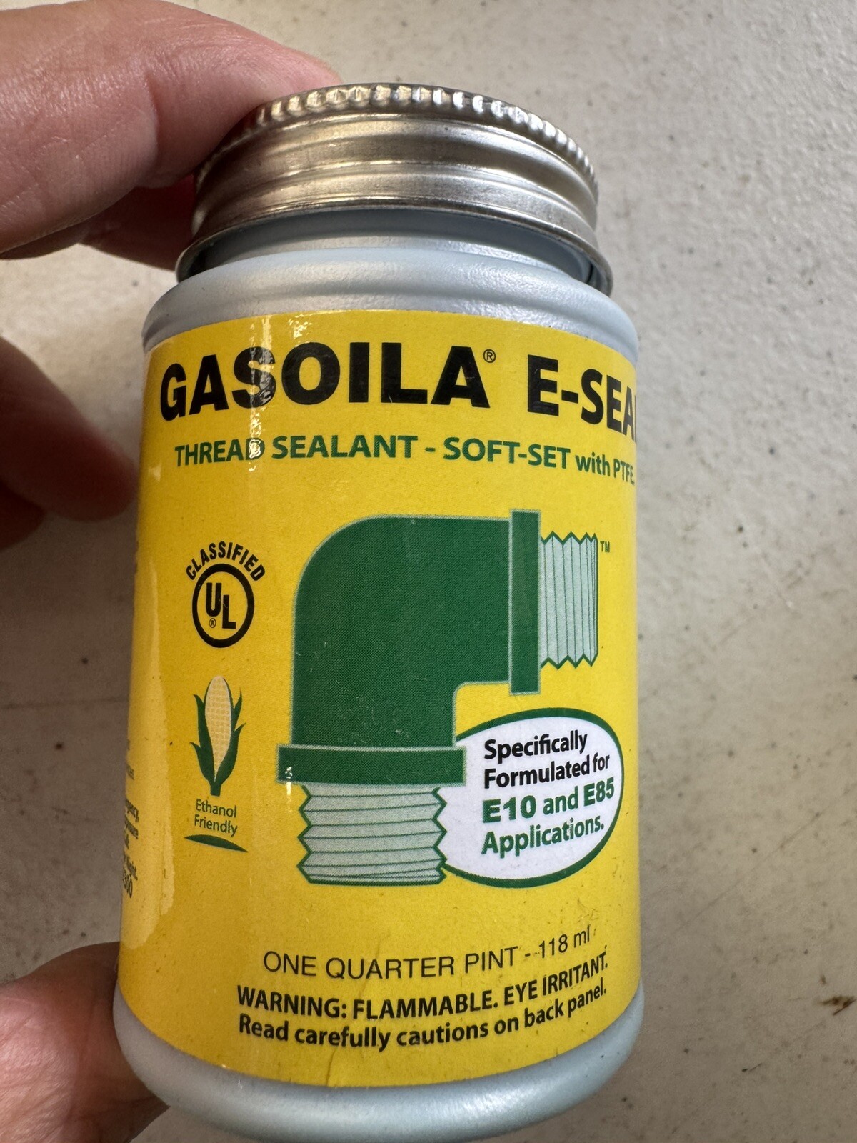 GASOILA GE04 E-Seal Pipe Thread Sealant With PTFE Paste Non-Hardening 1/4 PINT
