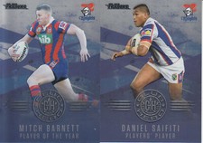 2018 NRL Traders Club Hero pair.Daniel Saifiti & Mitch Barnett-Newcastle Knights
