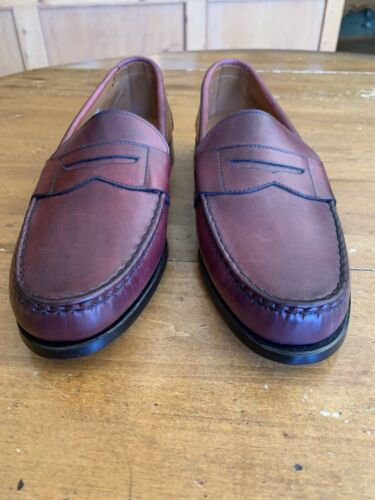 Allen Edmonds Cavanaugh Schuhe Herren 11 E Ochsenblut Leder Elegant Penny Halbschuhe - Bild 6 von 12