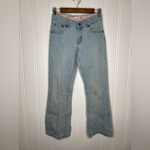 Levi's 517 Girls Stretch Flare Denim Jeans Blue Size 14 - Picture 2 of 13