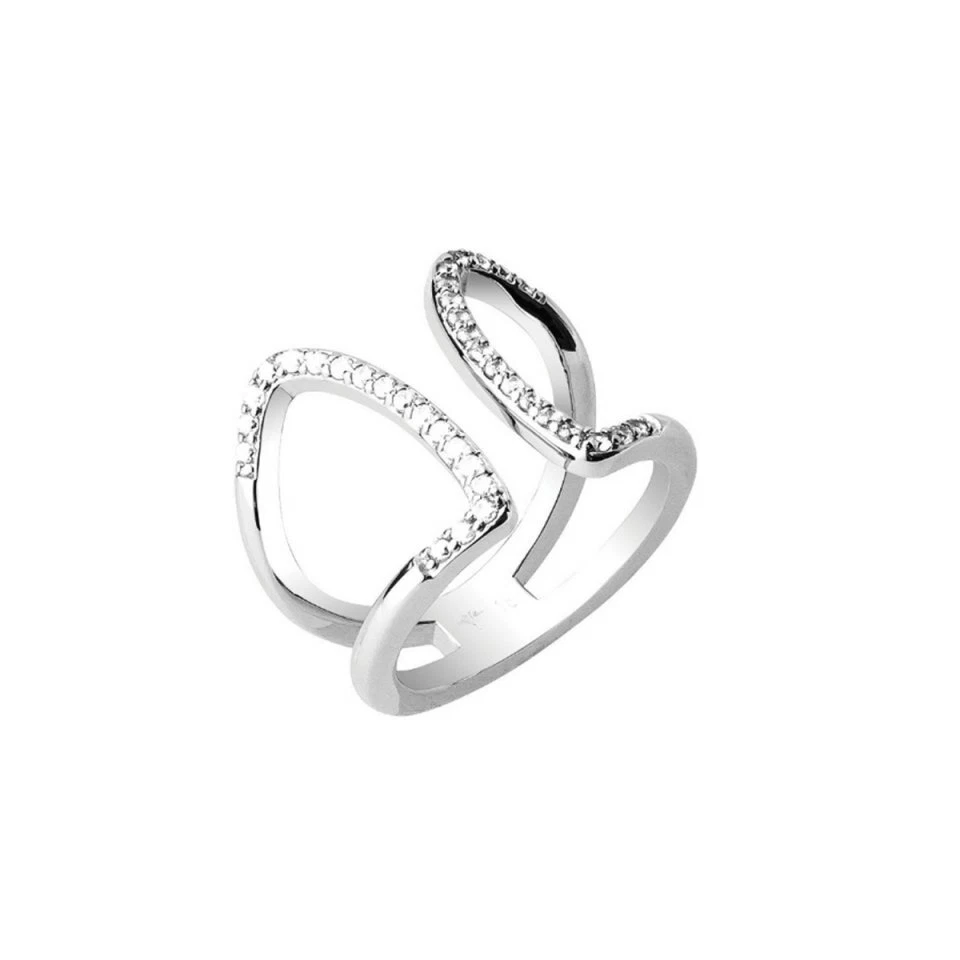 Joop Damen Ring Edelstahl Silber Zirkonia Refined JPRG00011A1 - Bild 1 von 1