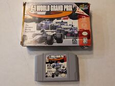 F-1 World Grand Prix (Nintendo 64, 1998) with Box! Tested & Working! Free Ship!