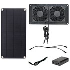 10W 12V Solar Exhaust Fan Summer Outdoor Ventilator Fan for Greenhouses Shed RV
