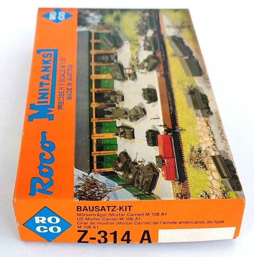 Roco Minitanks 1:87 #Z-314 A - Mortar Carrier M 106 A1 Military - KIT - Immagine 2 di 2