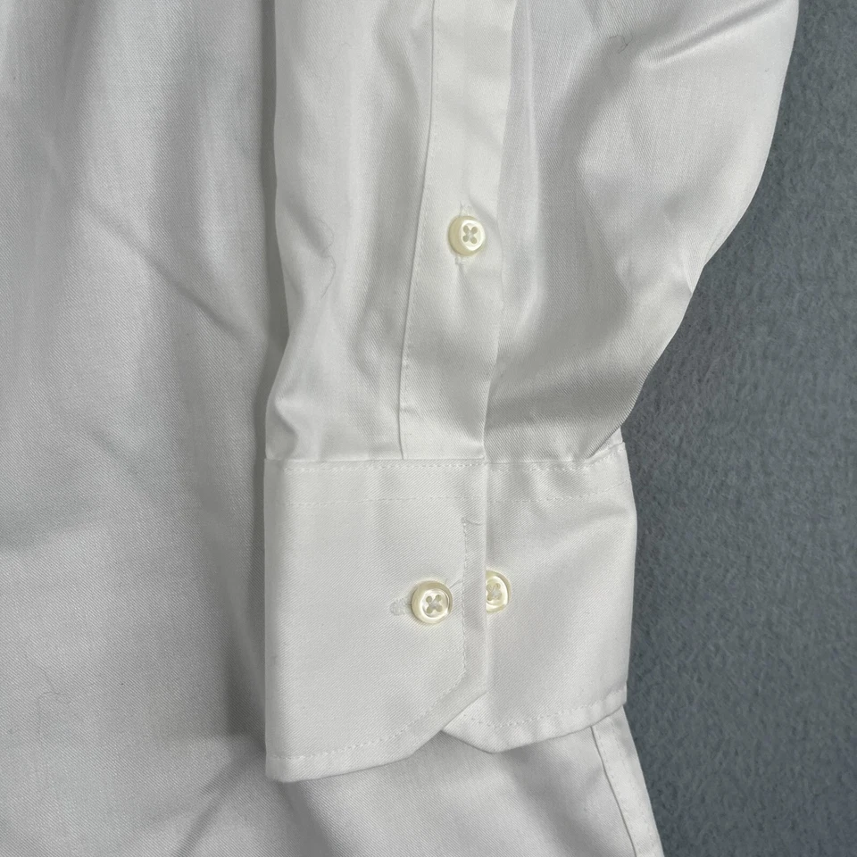 Camisa Donald J Trump Signature Collection 16 Blanca Abotonada Manga Larga Para Hombre Foto 2 de 4