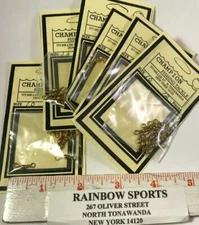 72 -- #10 BRASS BARREL INLINE SWIVEL  SWIVELS 5/8"- DRIFTING PERCH FLOAT FISHING